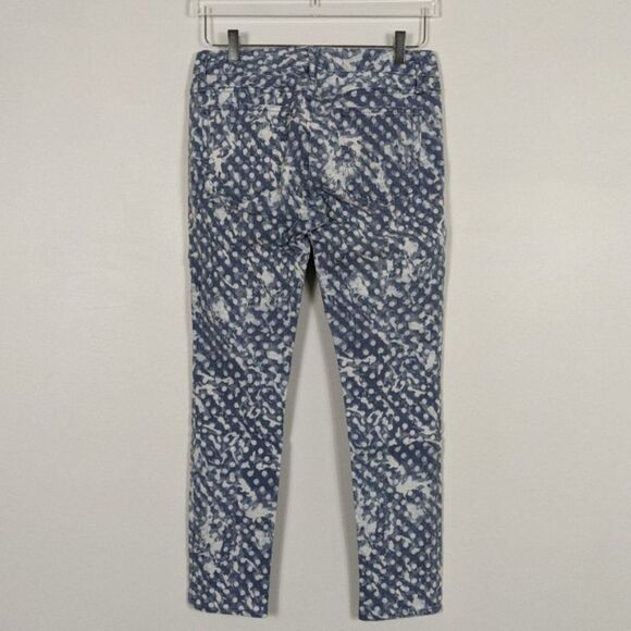 Gap Always Skinny Blue and White Patterned Ankle Jeans Women's 27 - Picture 7 of 8
